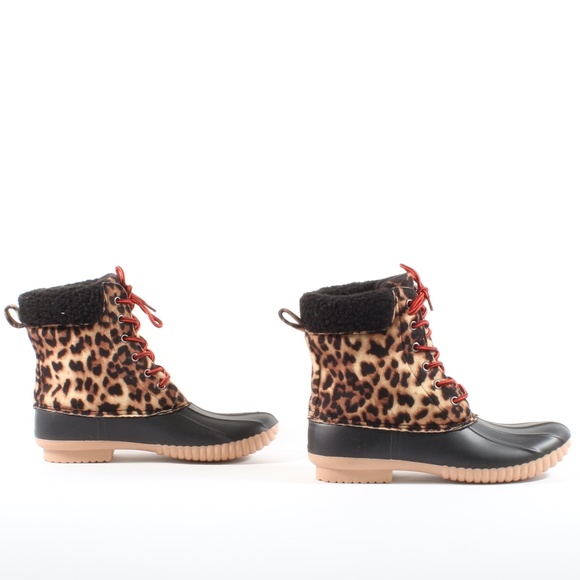 Report Ulrich Leopard Winter Snow Short Duck Boots - Picture 5 of 6